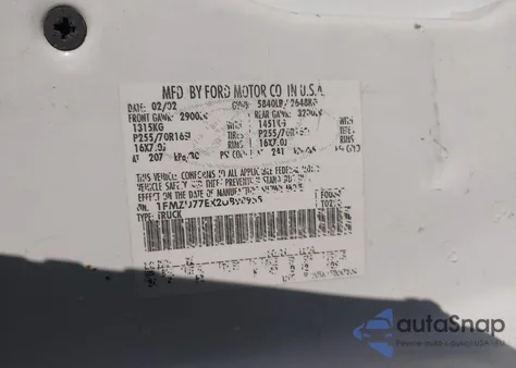 2002 Ford Explorer Sport Trac from USA, damaged, VIN 1FMZU77EX2UB98955